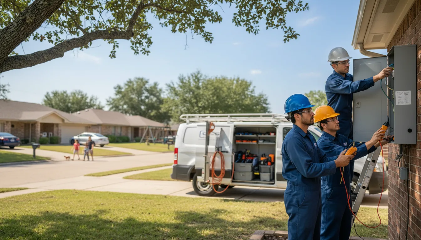 Certified electrician providing emergency electrical services in Galveston, TX